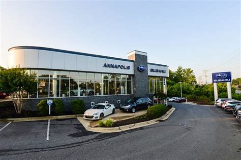 Annapolis subaru - Wednesday 08:00am - 05:00pm. Thursday 08:00am - 05:00pm. Friday 08:00am - 05:00pm. Saturday 08:00am - 3:00pm. Sunday Closed. With the full spectrum of Subaru parts and accessories we carry, our parts experts here at Annapolis Subaru would be happy to help you find the right part for the job. Stop by our Annapolis, MD dealership today! 